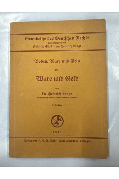 Boden, Ware und Geld (III)