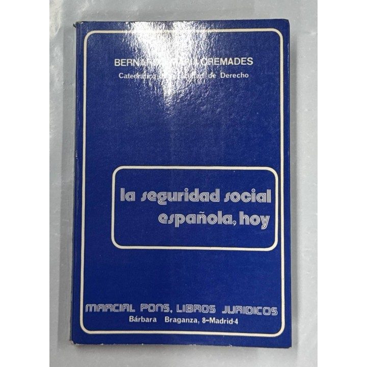 La seguridad social española, hoy