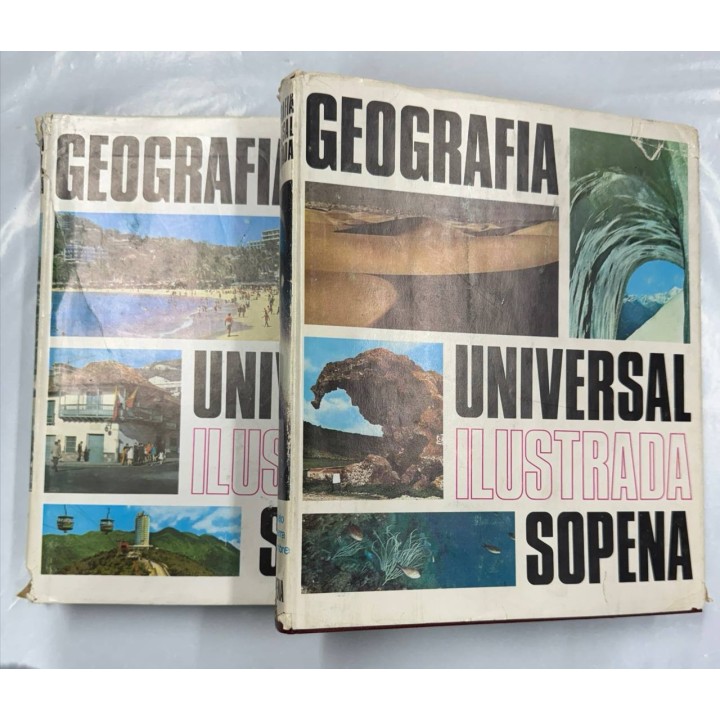 Geografía de España Ilustrada Sopena. Tomo I y II.