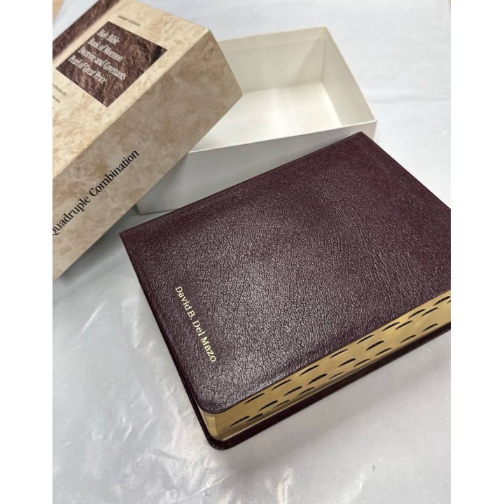 Holy Bible - Book of Mormon - Doctrine and Covenants - Pearl of Great Price. Libro en estuche.