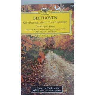 BEETHOVEN: Concierto para piano 2 y 5 Emperador / Sonatas para piano. INCLUYE 2 CD