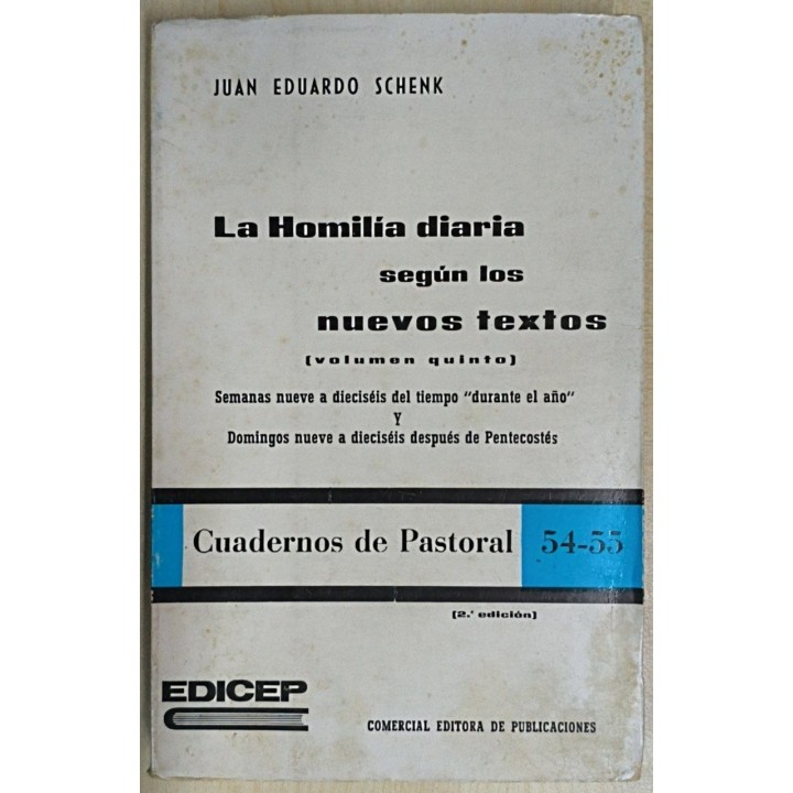 La homilía diaria según los nuevos textos. Volumen Quinto