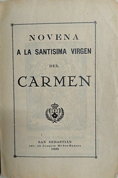 Novena a la Santisima Virgen del Carmen