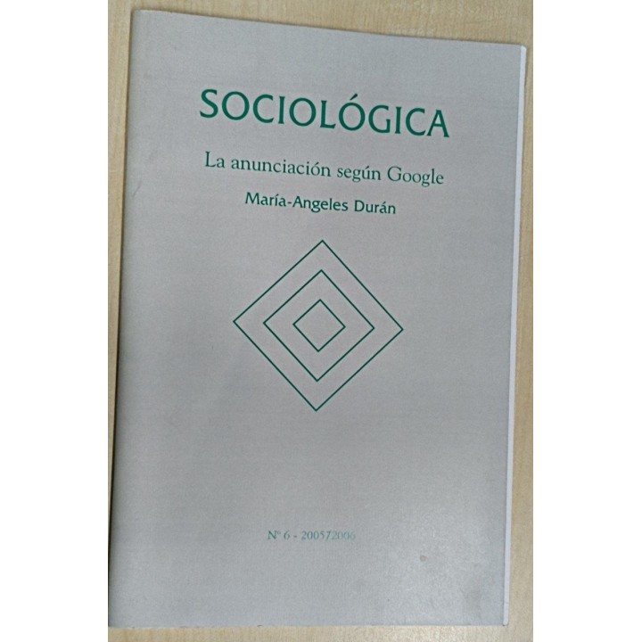 SOCIOLOGICA. La anunciacion segun Google