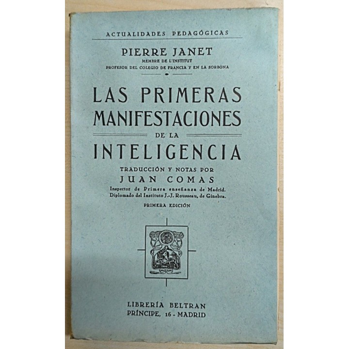 Las primeras manifestaciones de la inteligencia