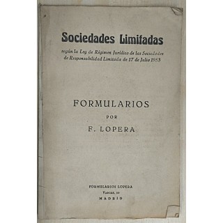 Sociedades limitadas. Formularios
