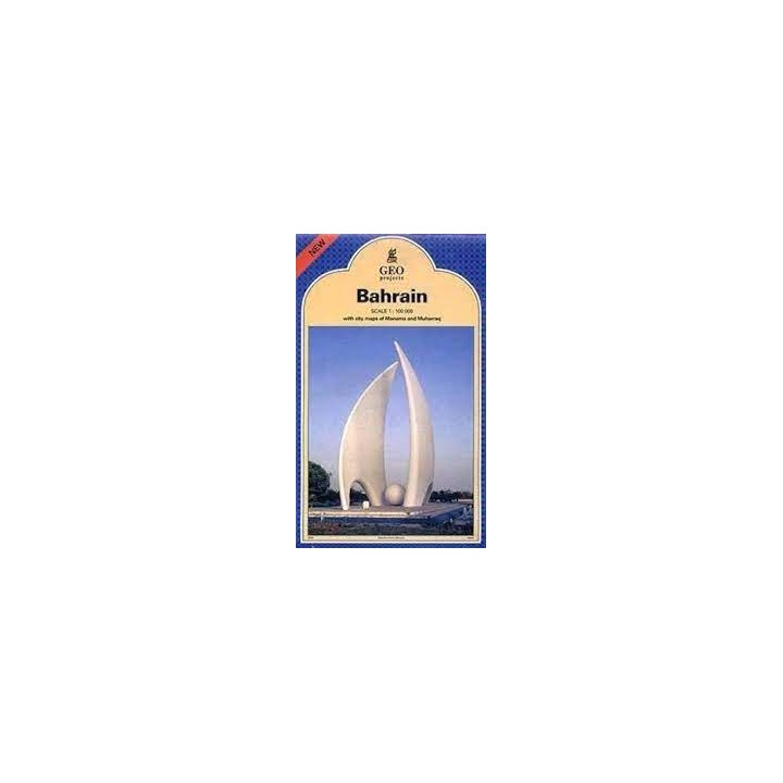 Bahrain Scale 1 : 100 000 with city maps of Manama and Muharraq.
