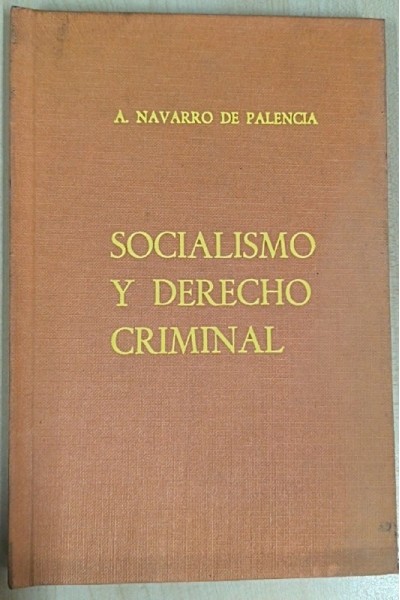 Socialismo y derecho criminal