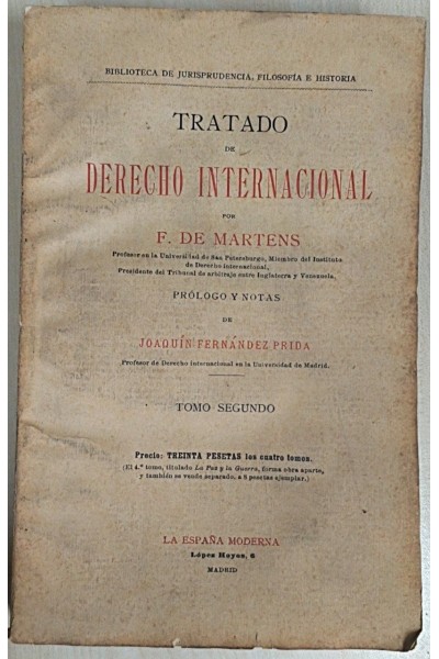 TRATADO DE DERECHO INTERNACIONAL Tomo Segundo
