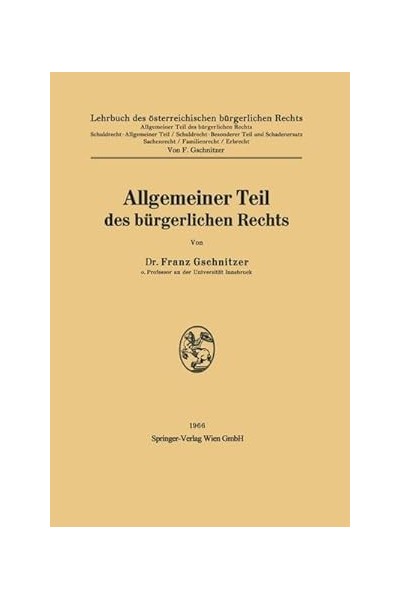 Allgemeiner Teil des bürgerlichen Rechts