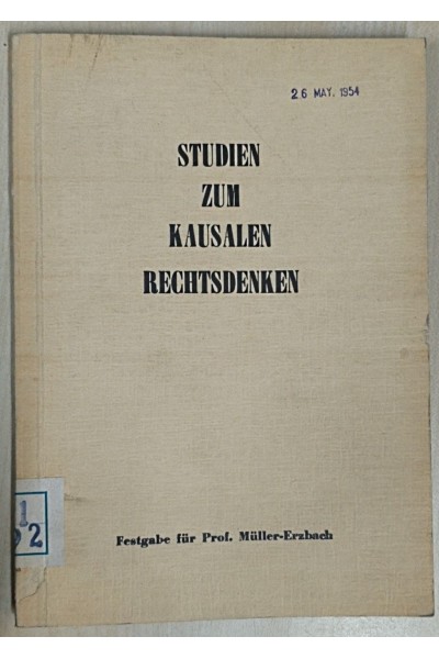 Studien zum kausalen Rechtsdenken