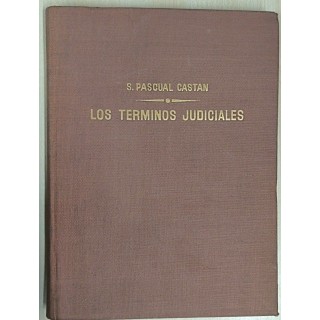 Los términos judiciales - Santiago Pascual Castan