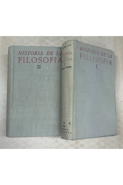 HISTORIA DE LA FILOSOFIA. 2 TOMOS.