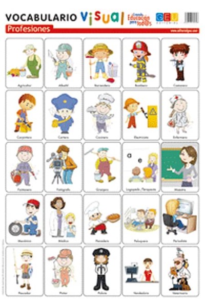 PROFESIONES VOCABULARIO VISUAL FLEXIBLE