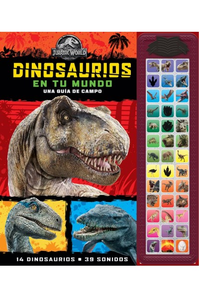 DINOSAURIOS EN TU MUNDO. TESORO DE CUENTOS CON SONIDO JURASSIC WORLD