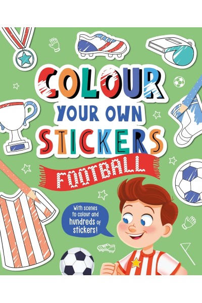 COLOUR YOUR OWN STICKERS: FOOTBALL