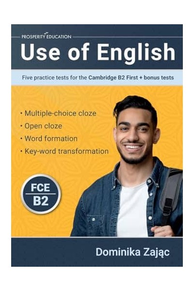 USE OF ENGLISH:FIVE PRACTICE TEST CAMBRIDGE B2 FIRTS + BONUS TESTS