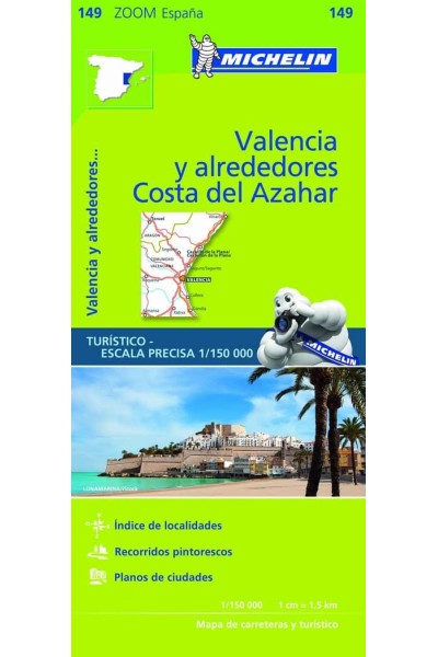 MAPA ZOOM VALENCIA Y ALREDEDORES, COSTA DEL AZAHAR
