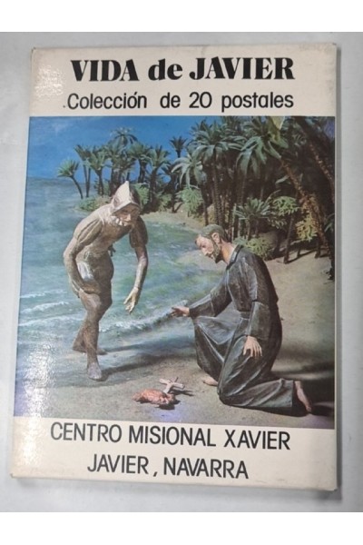 VIDA DE JAVIER. Colección de 20 postales (faltan 2) estuchadas en sobre cartoné