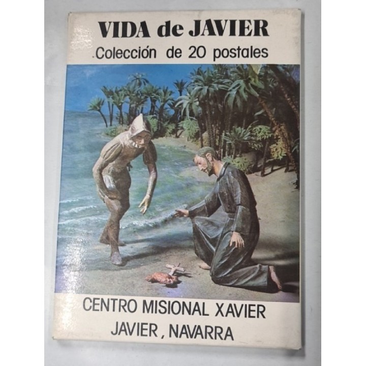 VIDA DE JAVIER. Colección de 20 postales (faltan 2) estuchadas en sobre cartoné
