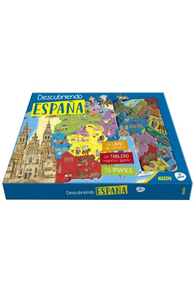 DESCUBRIENDO ESPAÑA - ATLAS TABLERO MAGNÉTICO
