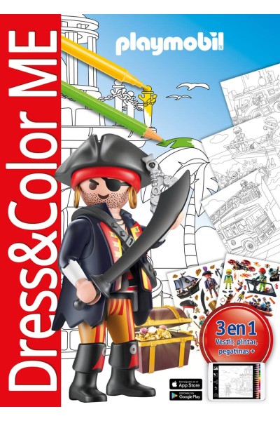 PLAYMOBIL PIRATAS (DRESS & COLOR ME A4)