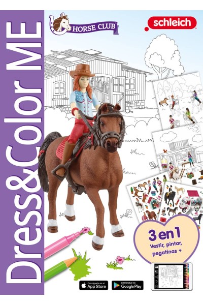SCHLEICH HORSE CLUB (DRESS & COLOR ME A4)