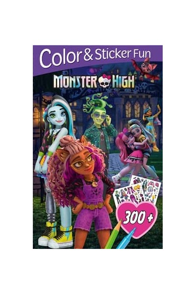 MONSTER HIGH (3D LENTICULAR) ("COLOR & STICKER FUN")