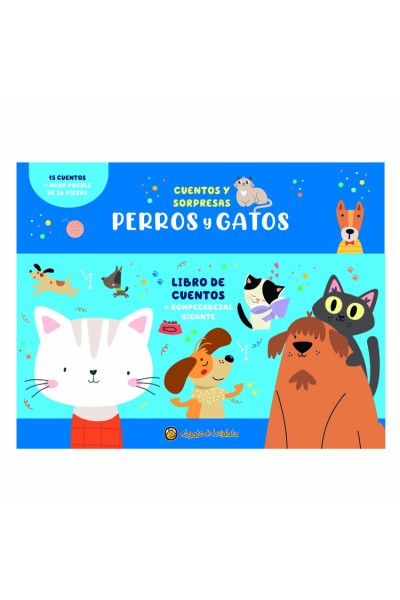PERROS Y GATOS (CAJA CON LIBRO+PUZLE) ("CUENTOS Y SORPRESAS")