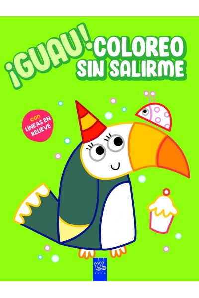 ¡GUAU! COLOREO SIN SALIRME. VERDE