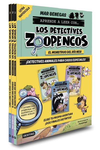 PACK APRENDE A LEER CON...LOS DETECTIVES ZOOPENCOS 1-3. ELIGE TU HISTORIA