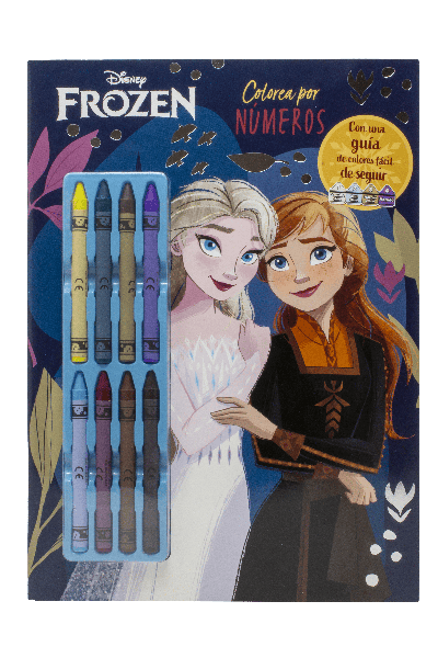 FROZEN. COLOREA POR NÚMEROS CON CERAS