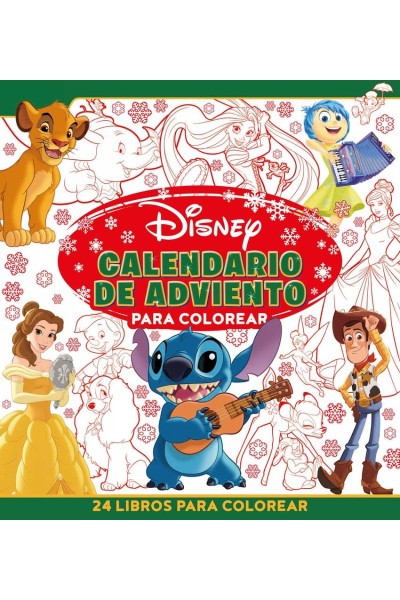 DISNEY. CALENDARIO DE ADVIENTO PARA COLOREAR