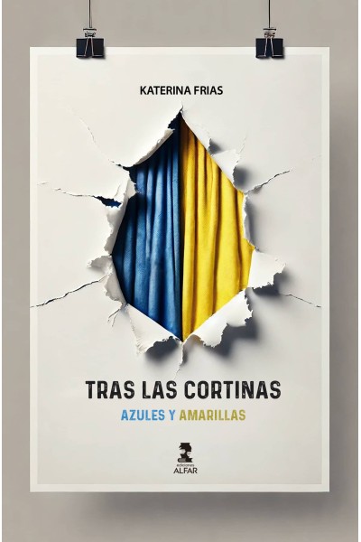 TRAS LAS CORTINAS:AZULES Y AMARILLAS