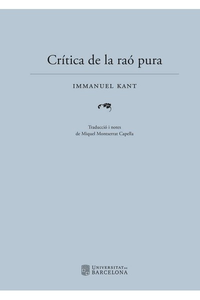 CRÍTICA DE LA RAÓ PURA