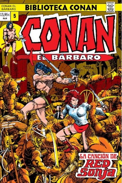 BIBLIOTECA CONAN EL BARBARO 5 1973 LA CANCION DE RED SONJA