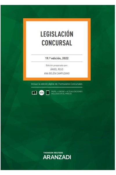 LEGISLACIÓN CONCURSAL 19ª ED. 2022