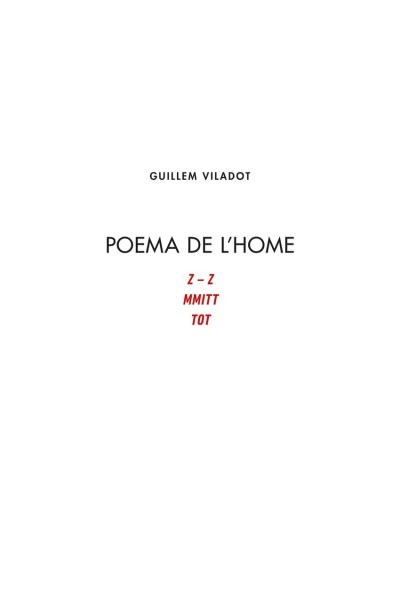 POEMA DE L'HOME