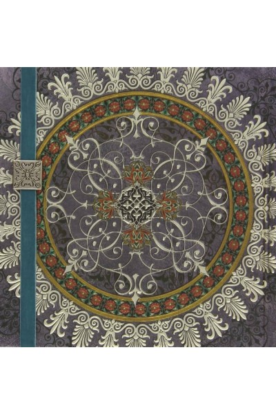 CUADERNO MANDALA GOMA AZUL