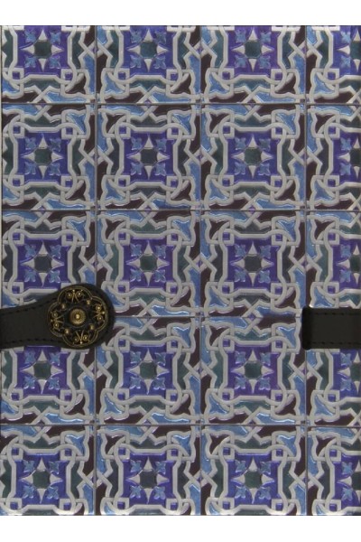 CUADERNO AZULEJOS PORTUGAL AZUL BROCHE