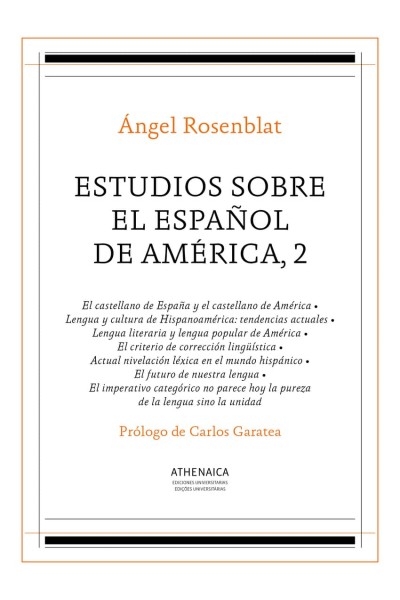 ESTUDIOS SOBRE EL ESPAÑOL DE AMÉRICA, 2