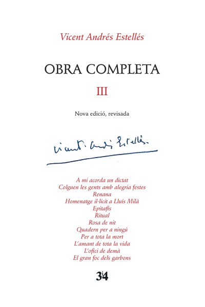 OBRA COMPLETA REVISADA, VOLUM 3