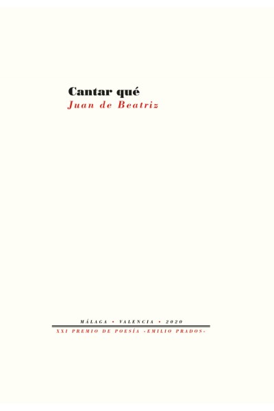 CANTAR QUÉ