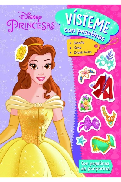 PRINCESAS. VÍSTEME CON PEGATINAS