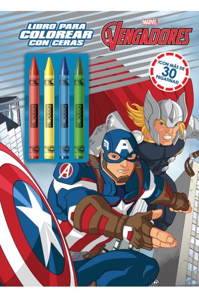 LOS VENGADORES. LIBRO PARA COLOREAR CON CERAS