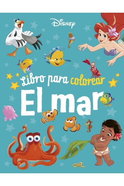 DISNEY. LIBRO PARA COLOREAR. EL MAR