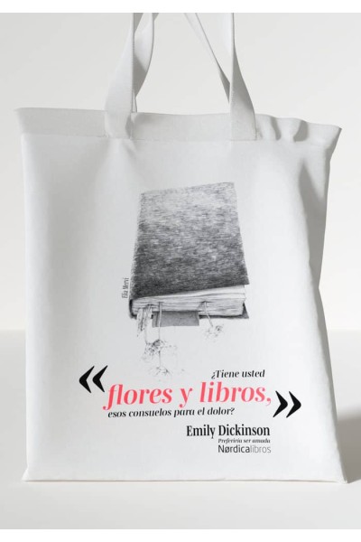 BOLSA FLORES Y LIBROS