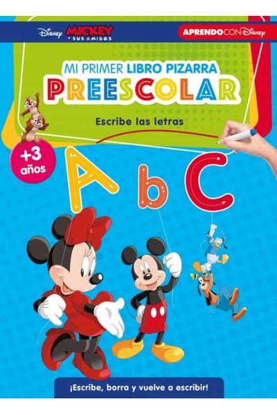 APRENDE CON DISNEY. PRIMERAS LETRAS (LIBRO-PIZARRA)