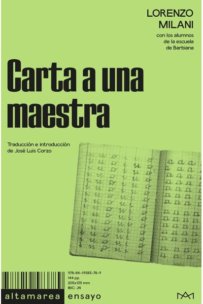 CARTA A UNA MAESTRA