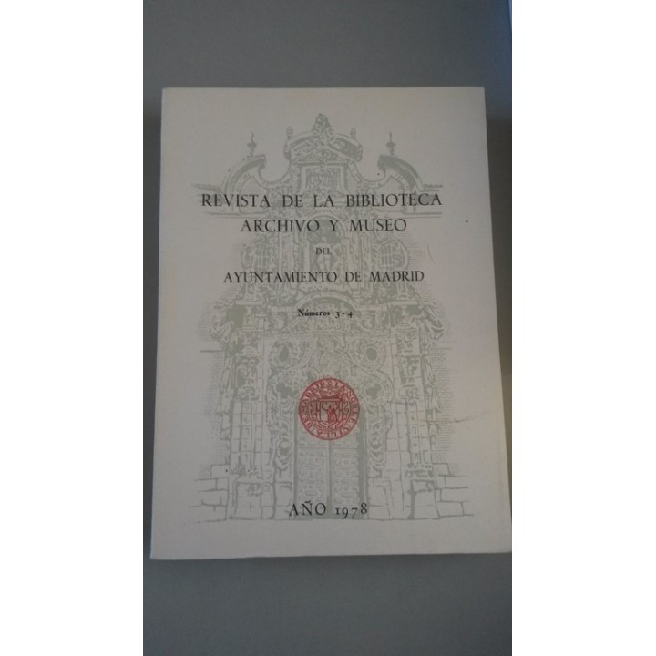 REVISTA DE LA BIBLIOTECA, ARCHIVO Y MUSEO. Año 1978, Núm.3/4